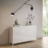 Aparador minimalista de 3 puertas para salón, comedor o recibidor 130x40x84 Solaria Venta