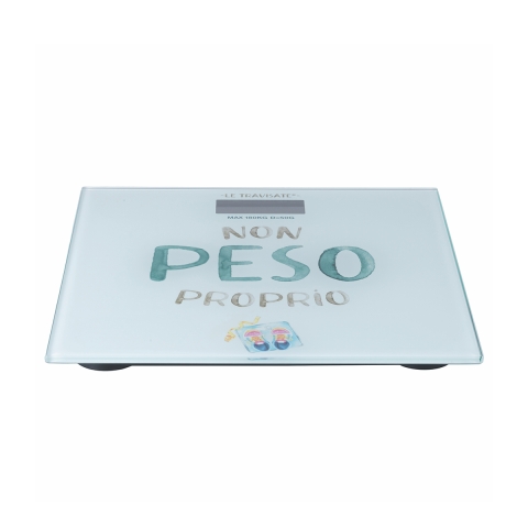 Báscula digital para personas 180kg diseño en vidrio Le Travisate Promoción