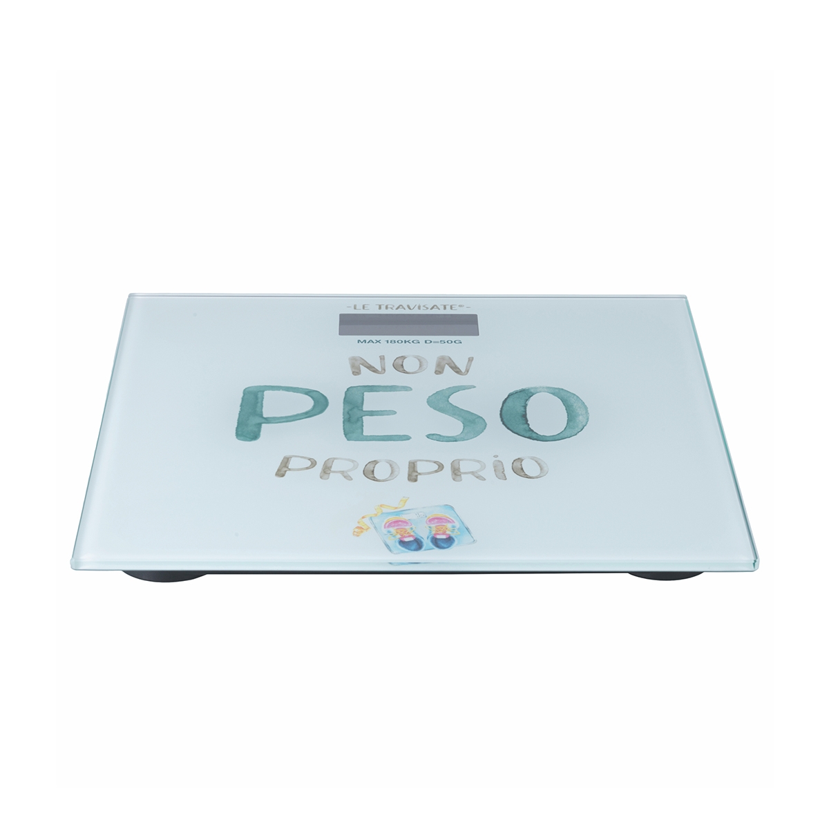 Báscula digital para personas 180kg diseño en vidrio Le Travisate Promoción Báscula digital para personas 180kg diseño en vidrio Le Travisate Promoción