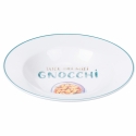 Set de 6 platos hondos de porcelana con diseño y decoración variada Le Travisate Elección