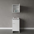 Composición para lavandería con mueble con puerta y armario suspendido Negrari COMP 1 Promoción