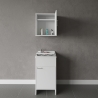 Composición para lavandería con mueble con puerta y armario suspendido Negrari COMP 1 Promoción