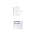 Composición para lavandería con mueble con puerta y armario suspendido Negrari COMP 1 Rebajas