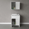 Conjunto de lavandería con mueble y armario aéreo de 2 puertas COMP 2 Negrari Venta