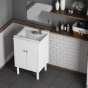 Conjunto de lavabo móvil con espejo brillo fino 60x45cm Negrari COMP 4 Promoción