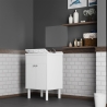 Conjunto de lavabo móvil con espejo brillo fino 60x45cm Negrari COMP 4 Oferta