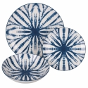 Juego de vajilla de 18 piezas estilo oriental japonés The Blue Rebajas