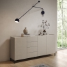 Aparador 3 puertas y 4 cajones diseño minimalista moderno 174x40x84 Solaria Venta