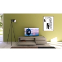 Mueble para TV minimalista 1 espacio y 2 cajones salón living 160x42x40 Solaria Stock