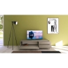 Mueble para TV minimalista 1 espacio y 2 cajones salón living 160x42x40 Solaria Stock