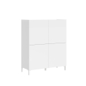 Aparador alto ahorra espacio 4 puertas diseño minimalista moderno 90x35x110 Solaria Descueto