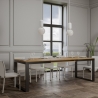 Mesa extensible 18 plazas diseño industrial 90×180-440 Tecno Evolution Venta