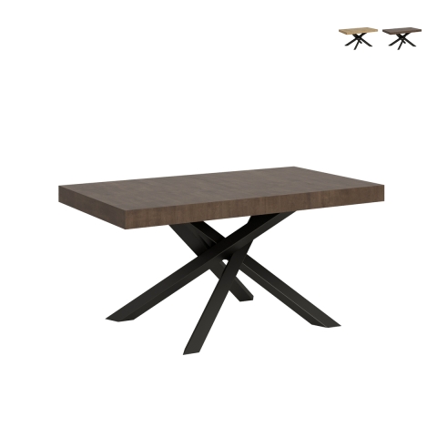 Mesa extensible patas cruzadas diseño contemporáneo 90×160-264 Volantis Promoción