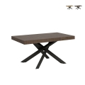 Mesa extensible patas cruzadas diseño contemporáneo 90×160-264 Volantis Promoción