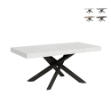 Mesa extensible 12 personas diseño moderno 90x180-284 Volantis Promoción