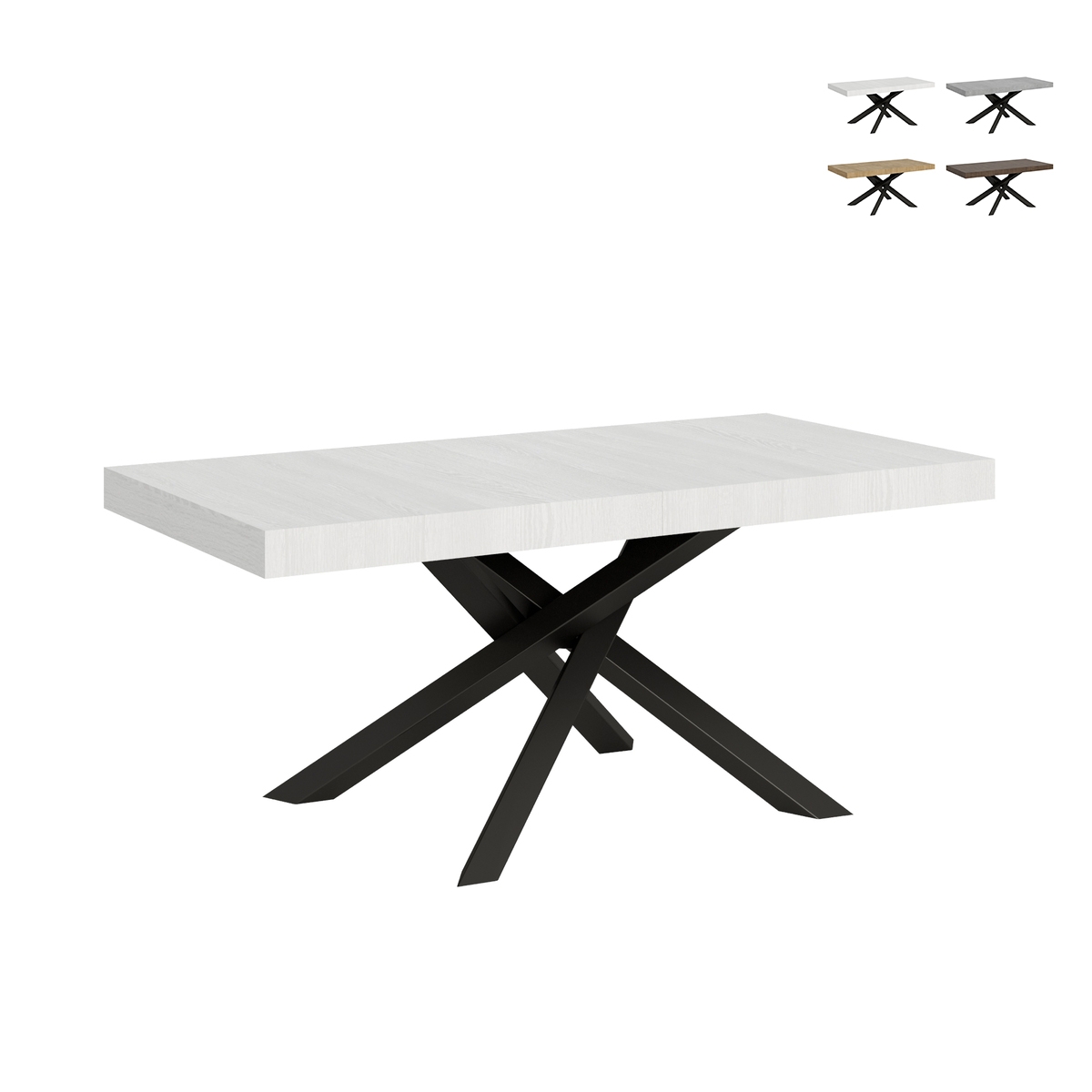 Mesa extensible 12 personas diseño moderno 90x180-284 Volantis Promoción Mesa extensible 12 personas diseño moderno 90x180-284 Volantis Promoción