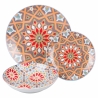 Juego de 18 piezas de vajilla de porcelana platos decorados estilo exótico Casablanca Venta