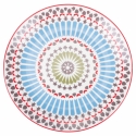 Juego de 18 piezas de vajilla de porcelana platos decorados estilo exótico Casablanca Descueto