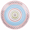 Juego de 18 piezas de vajilla de porcelana platos decorados estilo exótico Casablanca Descueto