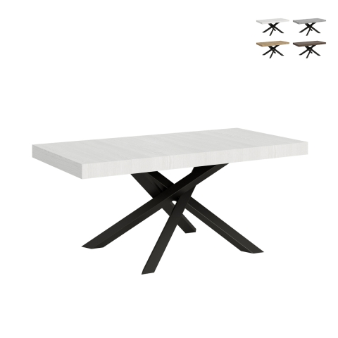 Mesa extensible moderna para salón 18 personas 90×180-440 Volantis Promoción