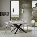 Mesa extensible moderna para salón 18 personas 90×180-440 Volantis Venta