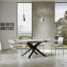 Mesa extensible moderna para salón 18 personas 90×180-440 Volantis Características
