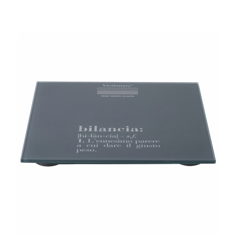 Báscula digital de vidrio para personas 180kg antracita Victionary Promoción