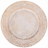 Juego de 6 platos de mesa 33 cm con elegante decoración en oro y blanco Drop Oferta