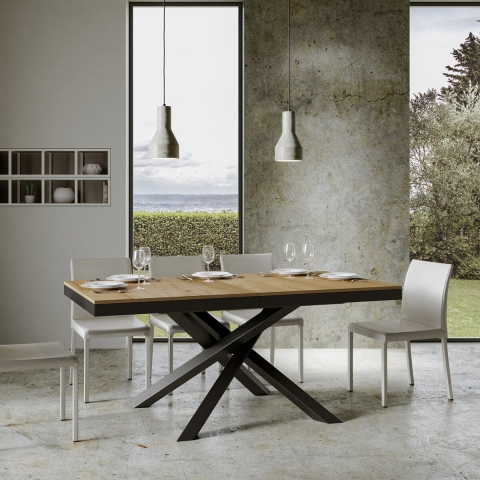 Mesa extensible diseño moderno 90×160-264 Volantis Evolution Promoción