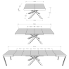 Mesa extensible moderna para sala de estar 90×120-380 Volantis Evolution Precio