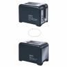 Tostadora eléctrica 2 rebanadas con temporizador diseño industrial negro Victionary Venta