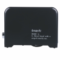 Tostadora eléctrica 2 rebanadas con temporizador diseño industrial negro Victionary Descueto
