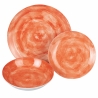 Juego de 18 piezas de vajilla de cerámica estilo natural con diseño de hojas Fall City Oferta