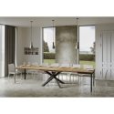 Mesa extensible diseño moderno industrial 90×160-420 Volantis Evolution Descueto