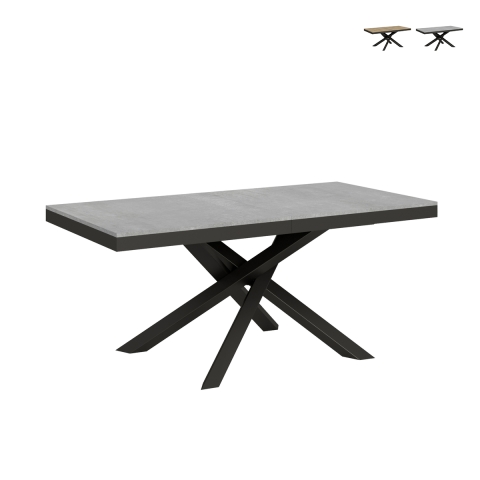 Mesa extensible moderna con patas cruzadas 90×180-440 Volantis Evolution Promoción