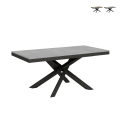 Mesa extensible moderna con patas cruzadas 90×180-440 Volantis Evolution Promoción