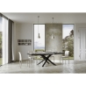 Mesa extensible moderna con patas cruzadas 90×180-440 Volantis Evolution Catálogo