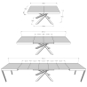 Mesa extensible moderna con patas cruzadas 90×180-440 Volantis Evolution Precio