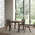 Mesa cuadrada extensible moderna industrial 90×90-246 Everyday Venta