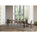 Mesa cuadrada extensible moderna industrial 90×90-246 Everyday Catálogo
