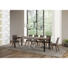 Mesa cuadrada extensible moderna industrial 90×90-246 Everyday Catálogo