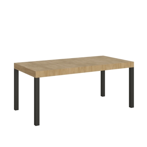 Mesa extensible industrial de metal y madera para 18 personas 90×180-440 Everyday Promoción