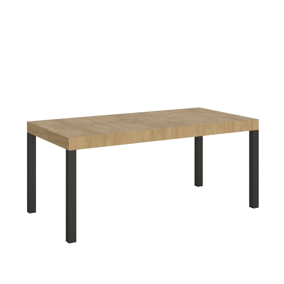 Mesa extensible industrial de metal y madera para 18 personas 90×180-440 Everyday Promoción
