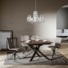 Mesa extensible comedor cocina 8 personas 90×120-180 Ganty Venta