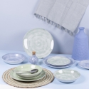 Juego de vajilla 18 piezas de porcelana estilo natural Spring City Venta