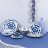 Juego de vajilla de 18 piezas estilo oriental japonés The Blue Modelo