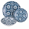 Juego de vajilla de 18 piezas diseño mediterráneo en porcelana Paxos Venta