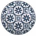 Juego de vajilla de 18 piezas diseño mediterráneo en porcelana Paxos Descueto