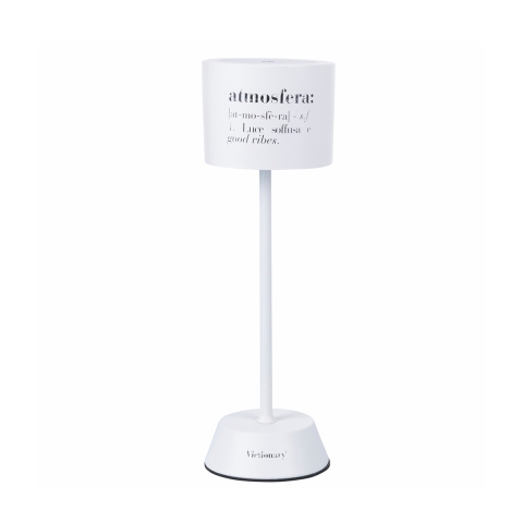 Lámpara de mesa recargable LED con sensor táctil blanca Victionary Promoción