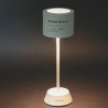 Lámpara de mesa recargable LED con sensor táctil blanca Victionary Rebajas